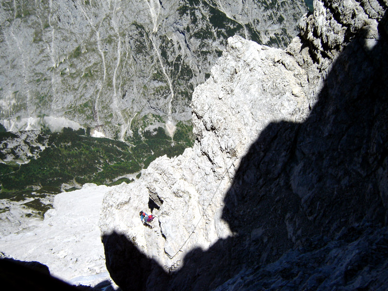 Alpspitz-Ferrata Klettersteig, Letzter Steilaufschwung