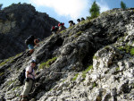 Wandvorbau Pisciadù-Klettersteig