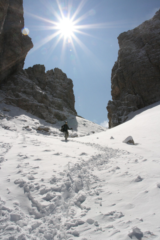 Sfulmini Gletscher Aufstieg zur Bocca d'Armi