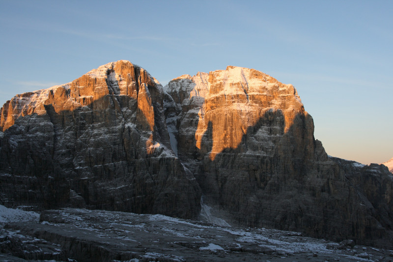 Sonnenaufgang Cima Tosa Brenta Dolomiten