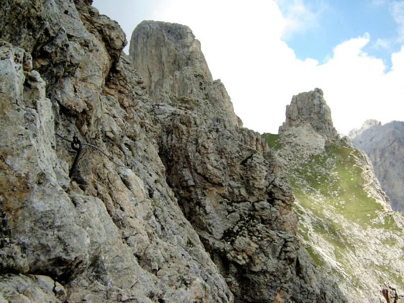 Rosengarten Dolomiten Masaré Klettersteig