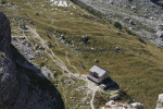 Tiefblick auf die Brentei Hütte