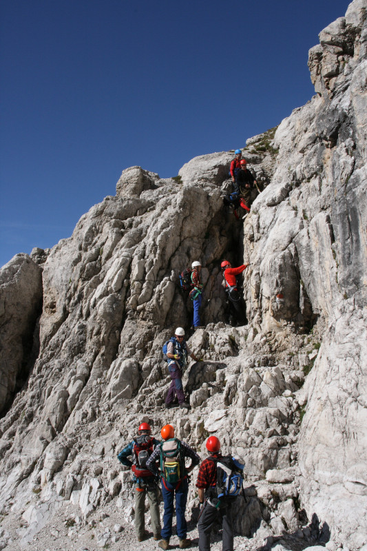Genussklettern im SOSAT-Klettersteig