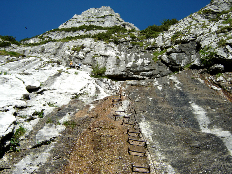 Zugspitze Höllental Klettersteig Leiter