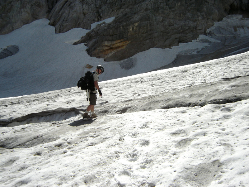 Zugspitze Höllentalferner Gletscherspalten
