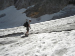 Höllentalferner Gletscherspalten Zugspitze