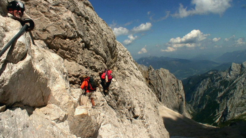 Zugspitze Höllental Klettersteig Einstieg